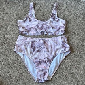 NWOT SHEIN Marbled Bikini Set